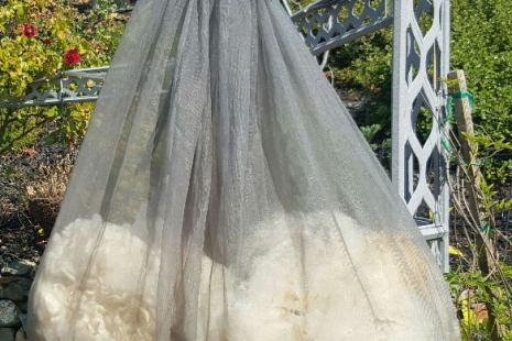 processing fiber, washing bag, mesh bag